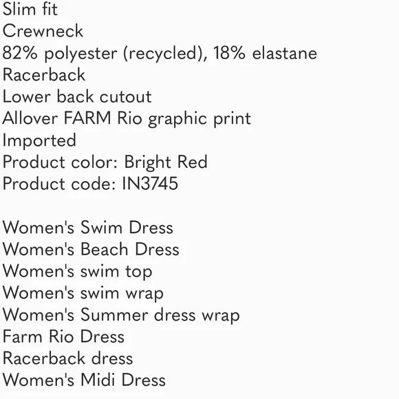 Adidas rio dress - Picture 8 of 8